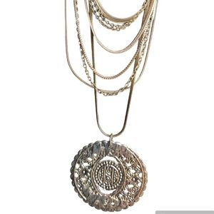 Unique Medallion Gold-tone necklace